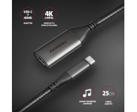 Axagon RVC-HI2M, USB-C - HDMI 2.0a adapter 4K/60Hz HDR10 - 1353446 - zdjęcie 2